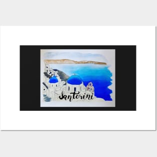 Santorini Posters and Art